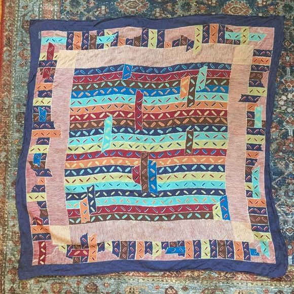 Very Vintage ECHO silk scarf - Picture 1 of 5